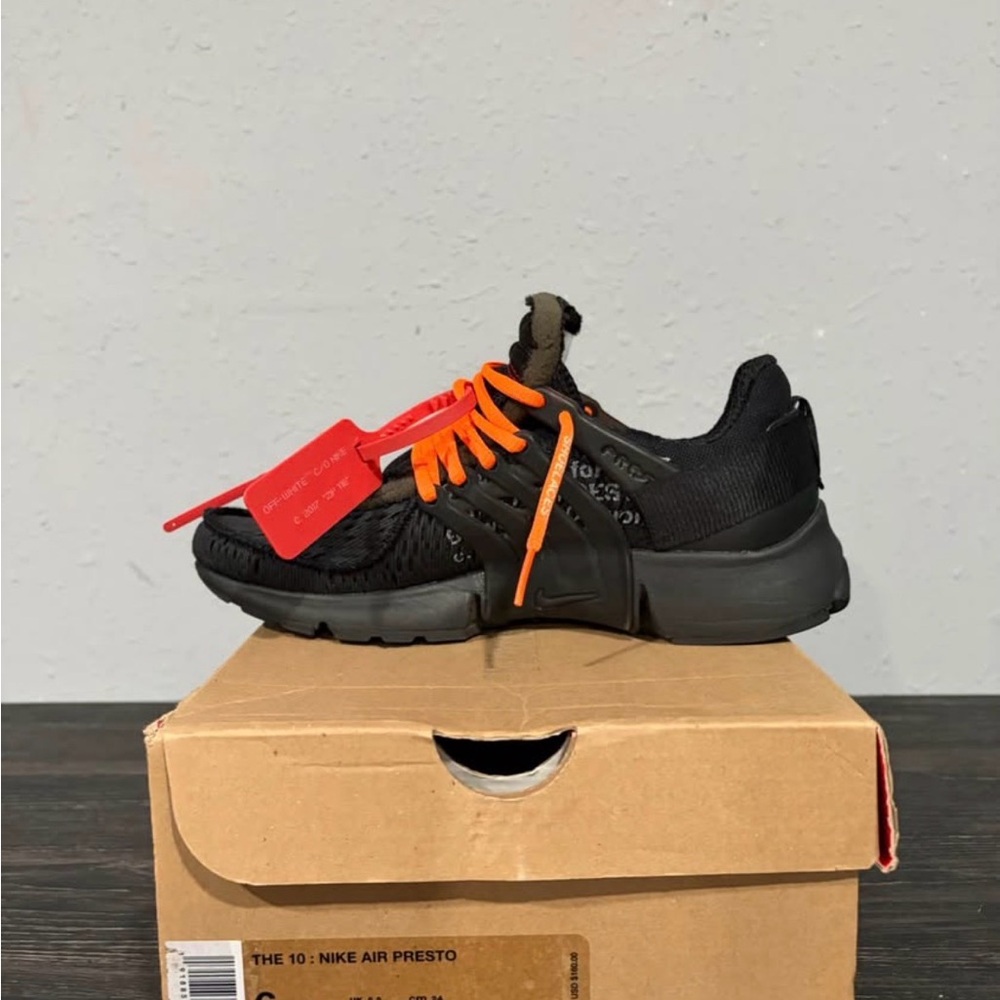 Nike Air Presto Black with Orange Accents